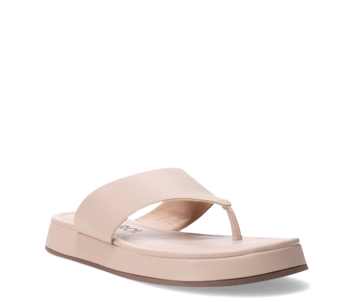 Sandalias de Mujer Miss Carol PLATS estilo chancla Beige
