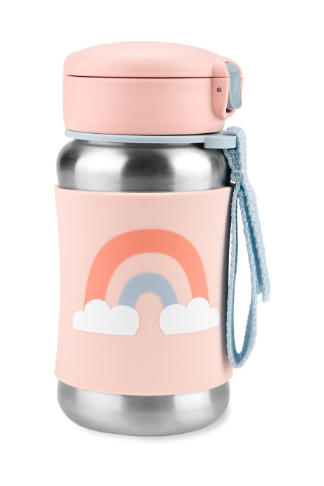 Botella acero inoxidable con sorbito, diseño arcoíris Botella acero inoxidable con sorbito, diseño arcoíris