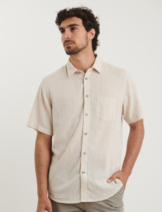 012265 CAMISA HARRINGTON LABEL Natural