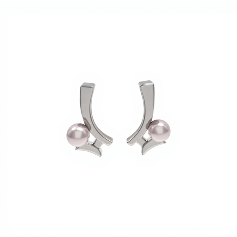 Caravanas Vintage Perlas españolas-Plata 925-Con Perla y zirconia-CA3253 conperla