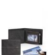 Billetera Van Gogh Negro C/ Guarda Gris