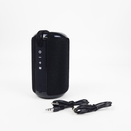 Parlante Cilindro Con Bluetooth Fm Usb Sd A Batería Negro