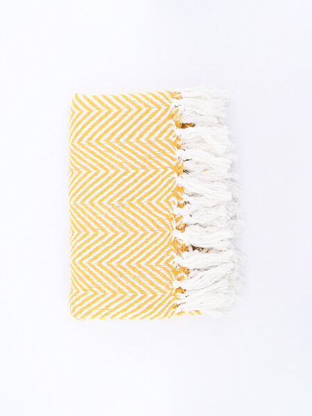 PIE DE CAMA DECO MOSTAZA