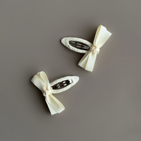 Broches Tic Tac Forrados Con Mona Crudo