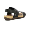 Sandalia Casual Mujer Country Dos Tiras Con Pulsera Negro