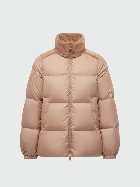 MONCLER - Campera de Plumas Esnaie Beige