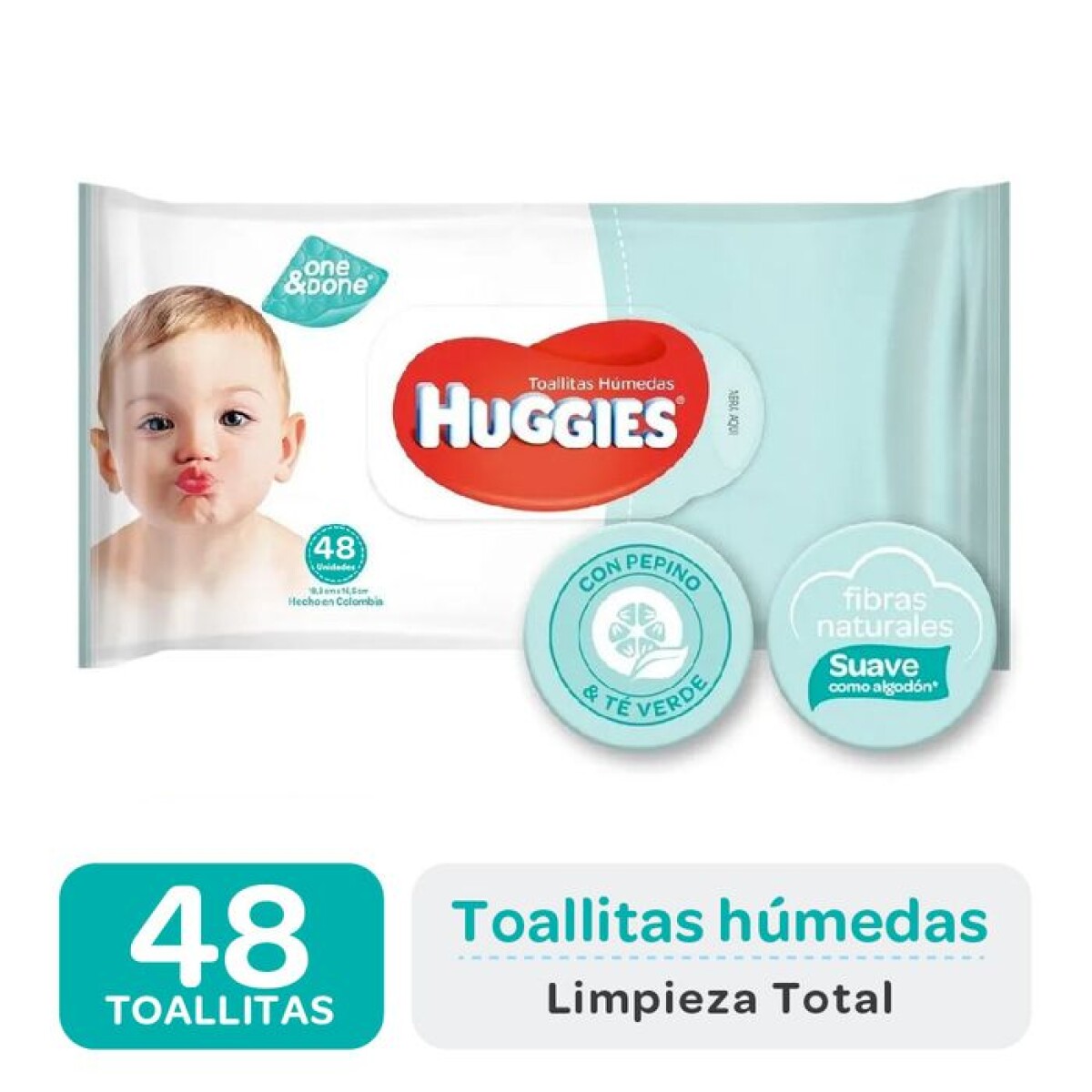 TOALLITAS HUMEDAS HUGGIES PURO Y NATURAL X48 