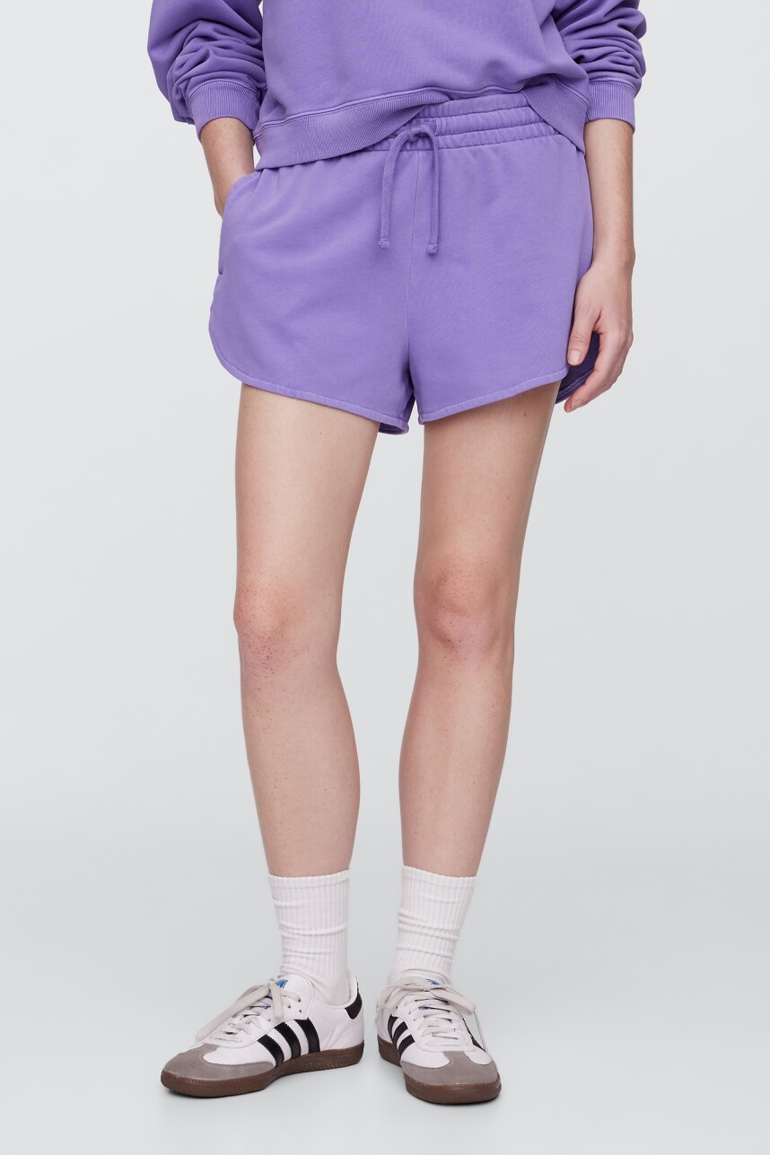 Short Sin Felpa Mujer Purple Loganberry