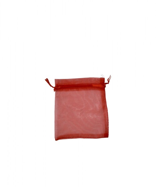 Bolsa organza 8x11 cm. ROJO