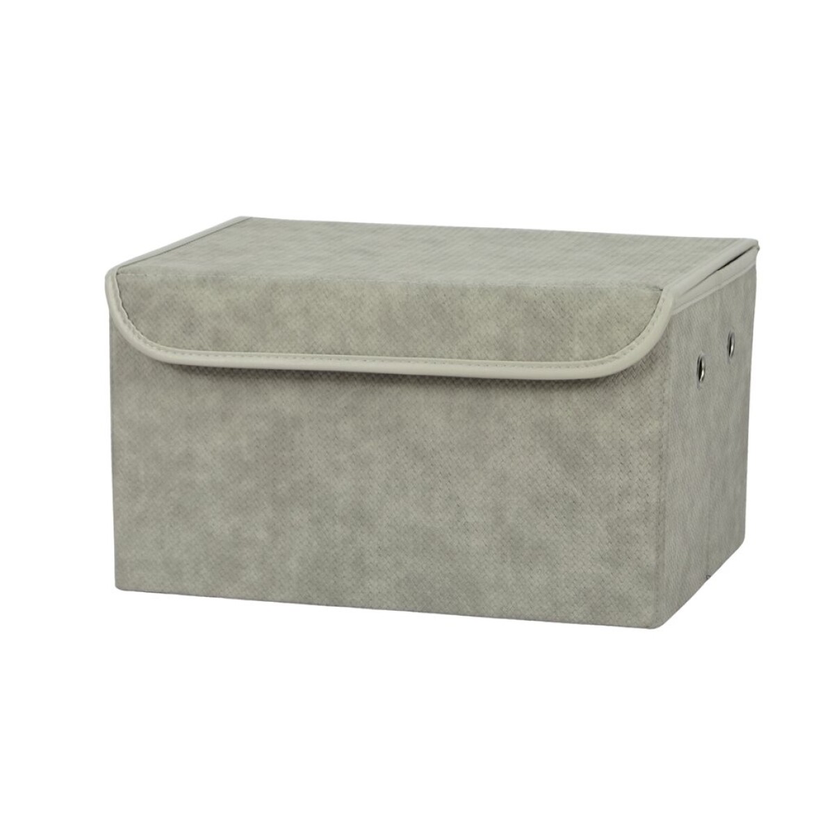 CAJA ORGANIZADOR RECT C/TAPA 38X29XH22CM PU GRIS 