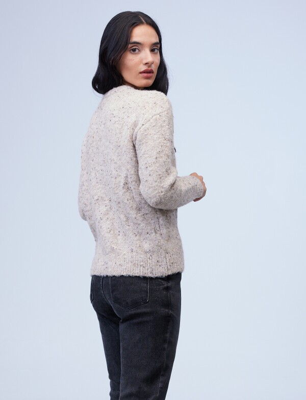 Buzo Lana Melange BEIGE