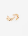 Aros Colgantes Cortos Metal Aros Colgantes Chunky Torzados - Dorado