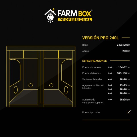 ARMARIO FARM BOX PROFESSIONAL 240X240X200CM ARMARIO FARM BOX PROFESSIONAL 240X240X200CM