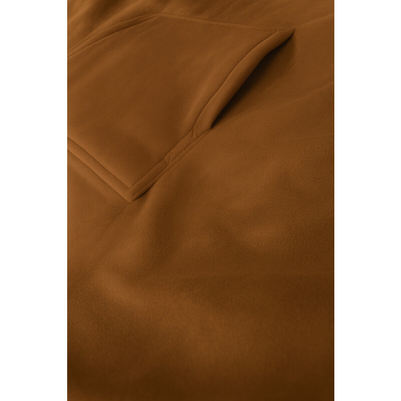 Buzo Manta Con Capucha Polar y Corderito unisex Marrón
