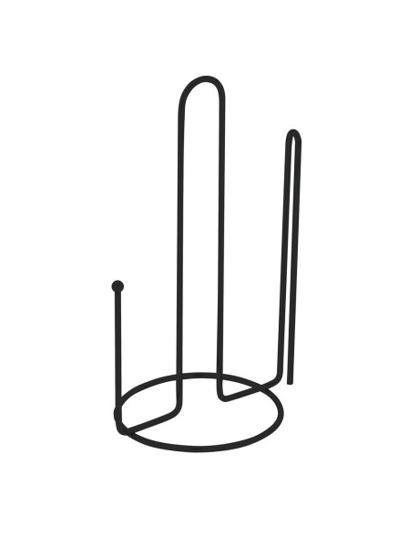 PORTA ROLLO 13x16x27CM CROMADO NEGRO PORTA ROLLO 13x16x27CM CROMADO NEGRO