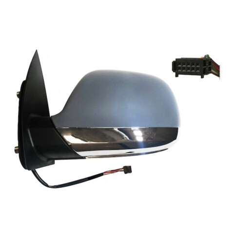 ESPEJO DERECHO AMAROK 17/... CROMADO CON ANTENA Y REBATIBLE Espejo Derecho Amarok 17/... Cromado Con Antena Y Rebatible