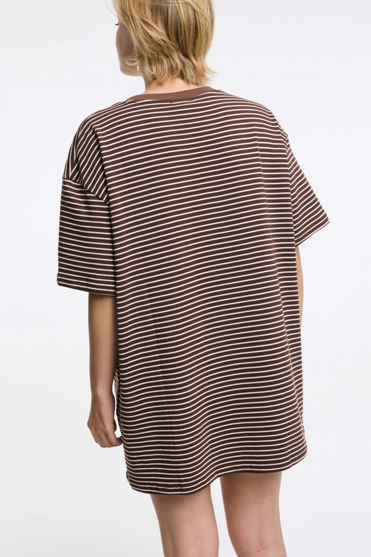 Remera Anto Rayas Marrón