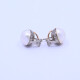 Caravanas oro 18k 2 tonos con perlas mabe. Caravanas oro 18k 2 tonos con perlas mabe.