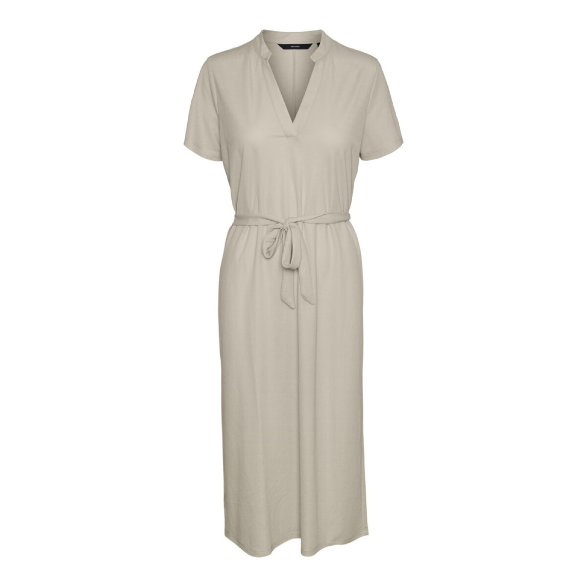 VMJENNY SS CALF DRESS JRS - OATMEAL 