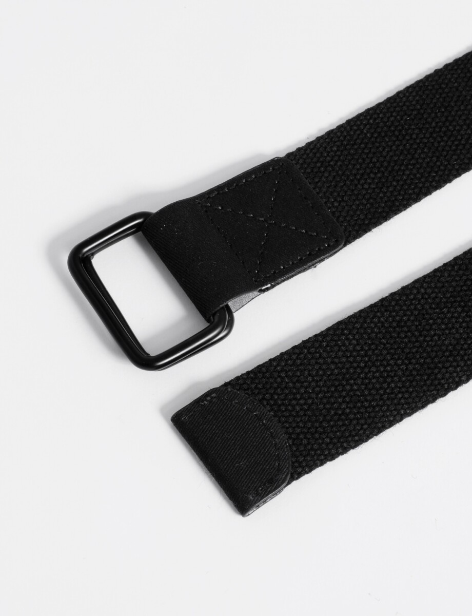 Cinturon regulable canvas - negro 