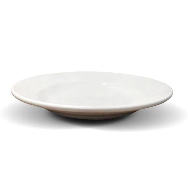 Plato hondo cerámica blanca 27 cm Plato hondo cerámica blanca 27 cm