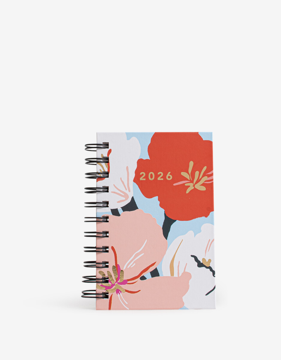 Agenda 2026 Travel Size Flores 