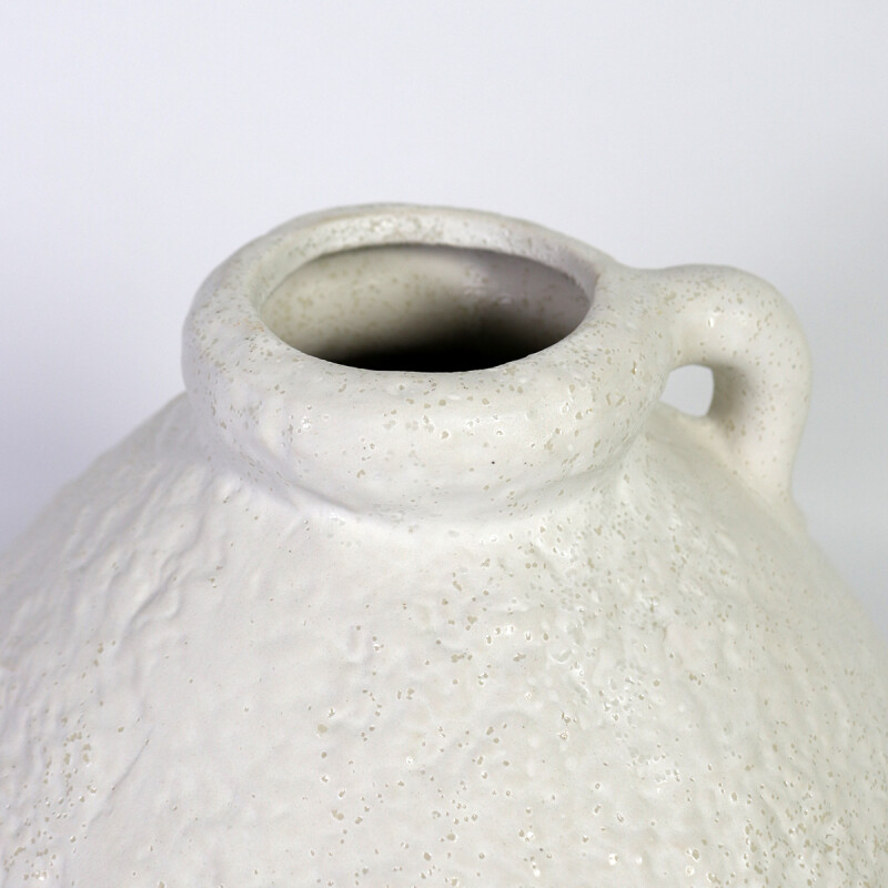 JARRON DE CERAMICA BLANCO 22X28CM Unica