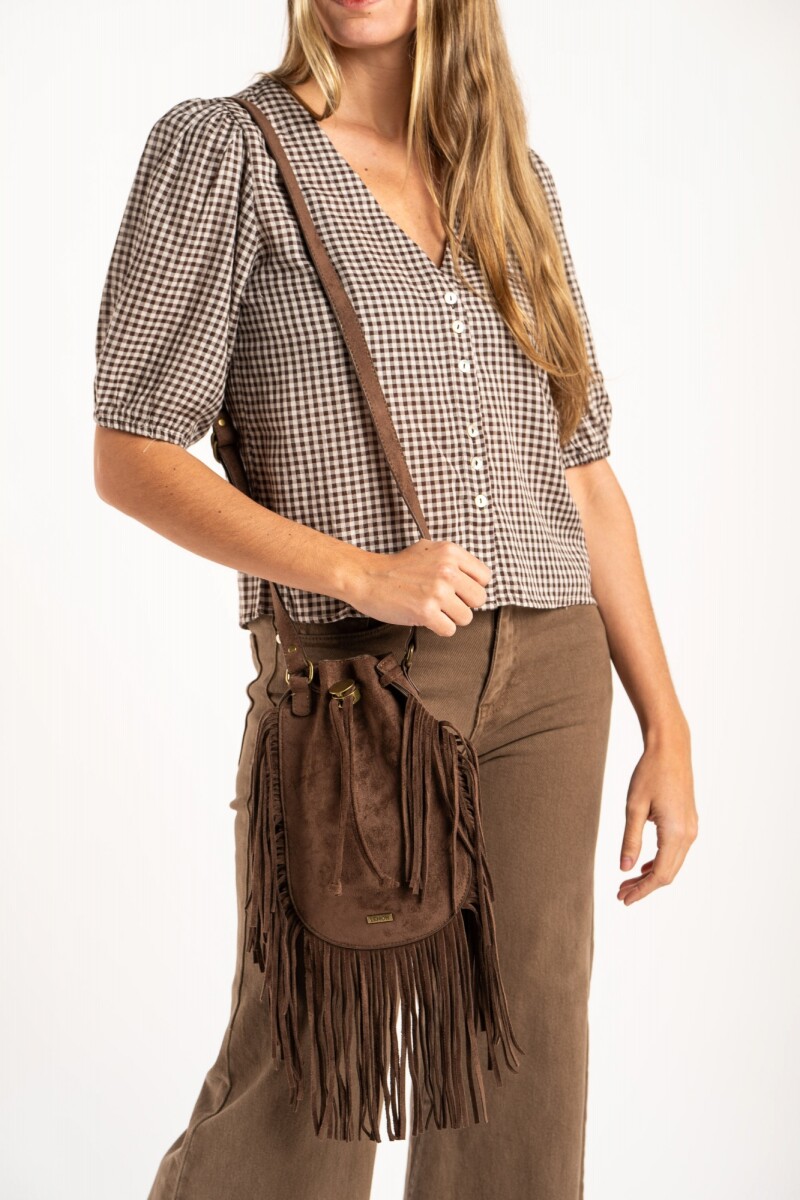 Blusa Gingham Chocolate
