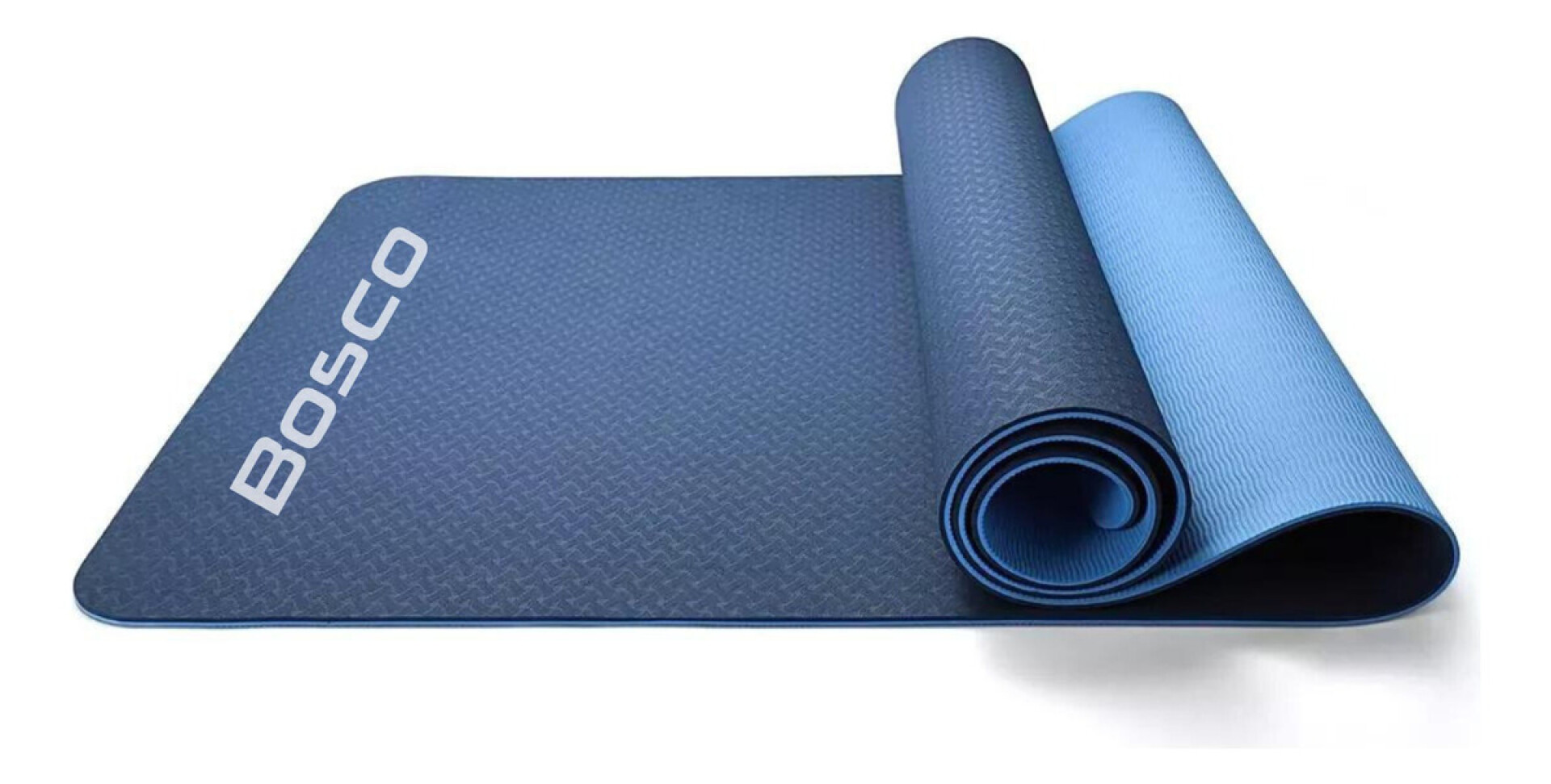 Mat Yoga Colchoneta 6mm Bolso Bosco Correa - Azul 