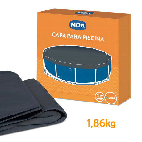 Cobertor Para Piscina Circular 4500L Diám 3.33M de PVC Mor Azul