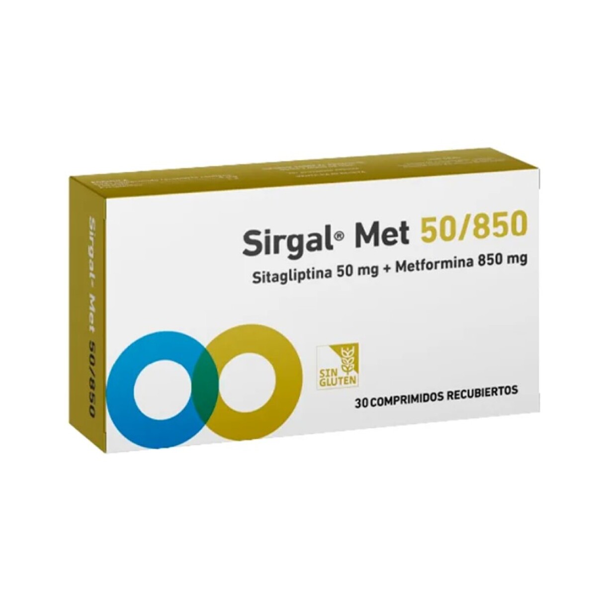 SIRGAL MET 50/850 MG. CJ X 30 COMP. REC. 
