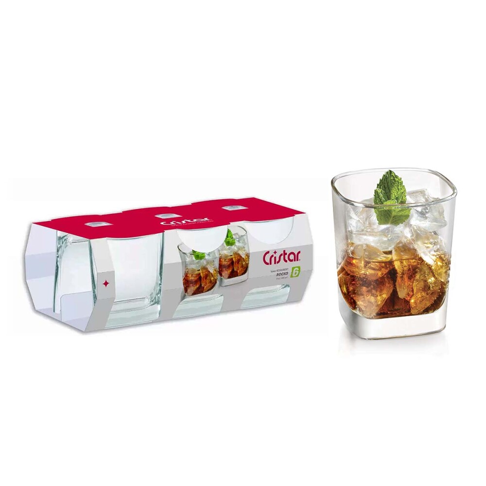 Set vasos Schubert rock 325 ml x6 CRISTAR Set vasos Schubert rock 325 ml x6 CRISTAR