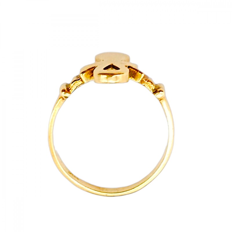 Anillo Cruz Egipcia-Oro bajo-Sin Piedra-AN8194 sinpiedra