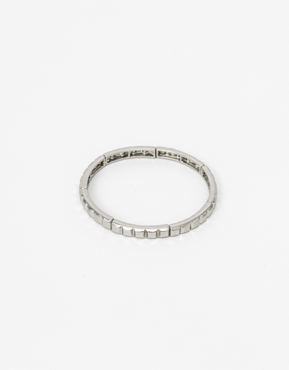 Pulsera Elástica Metal Cuadrado 