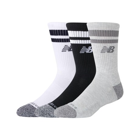 Medias New Balance Unisex - Striped Crew Socks - LAS35210AS PRINT/PATTERN/MISC