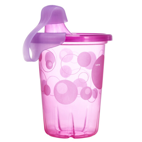 Set X4 Vasos con Boquilla Protector lila/rosado