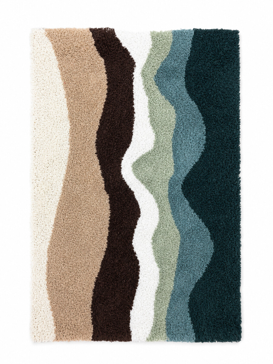 ALFOMBRA DE BAÑO TUFFTED - MULTICOLOR 