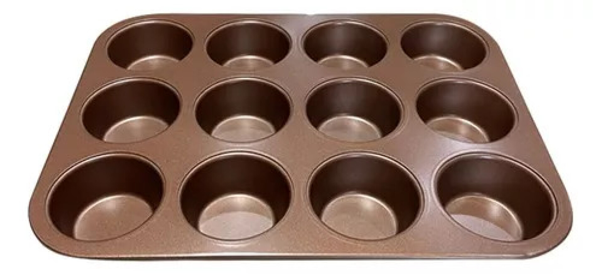 Molde Para Muffins 6 Divisiones. Antiadherente. Color Cereza. Bakeware