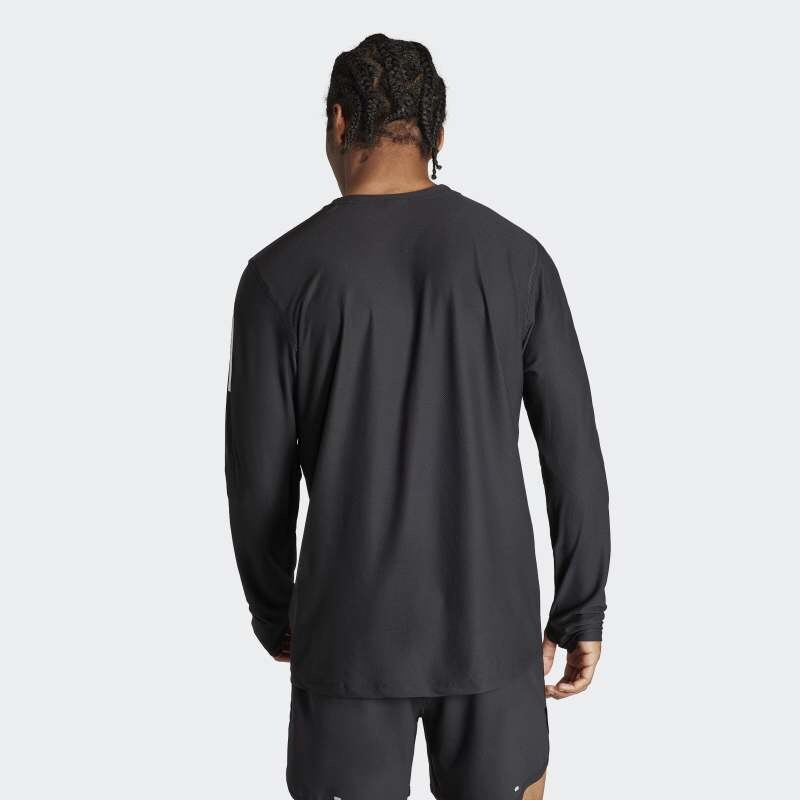 Camiseta Adidas Own The Run Manga Larga Negro