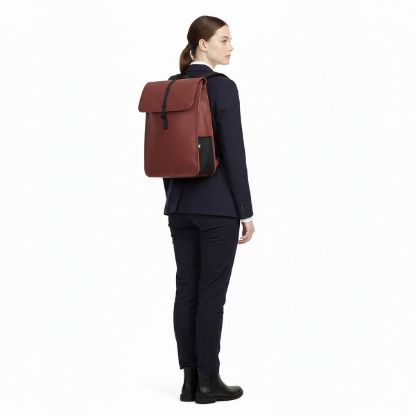 Mochila Gaston Luga Dash 18L C/ Bolsillo Laptop Notebook 16" Color Rojo