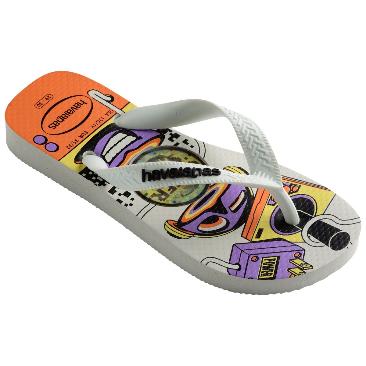 Sandalia de Niños Havaianas Top Kids Holographic - Blanco 