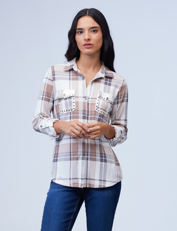 Camisa Soft Cuadrille MULTI/BLANCO