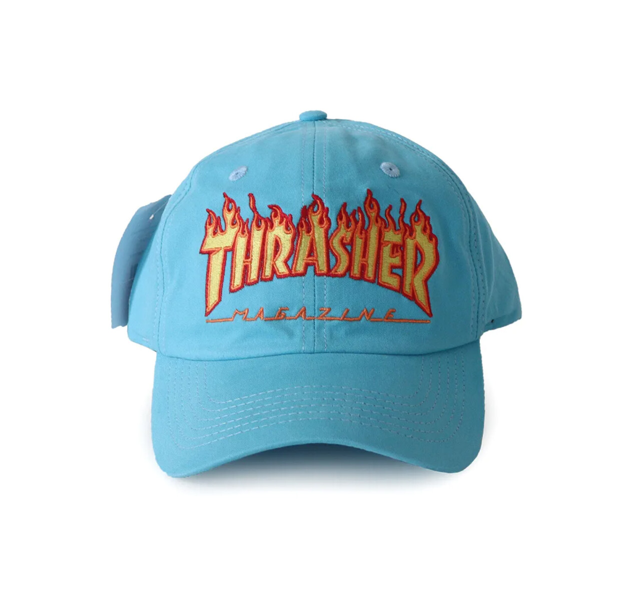 Gorro Thrasher Flame Logo - Celeste 