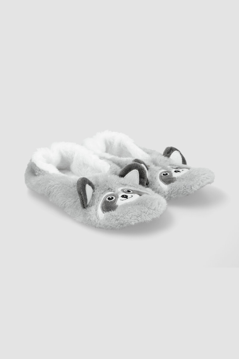 Pantufla face inv25 - Gris 