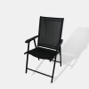 SILLA PLEGABLE NEGRA P/JARDIN Unica