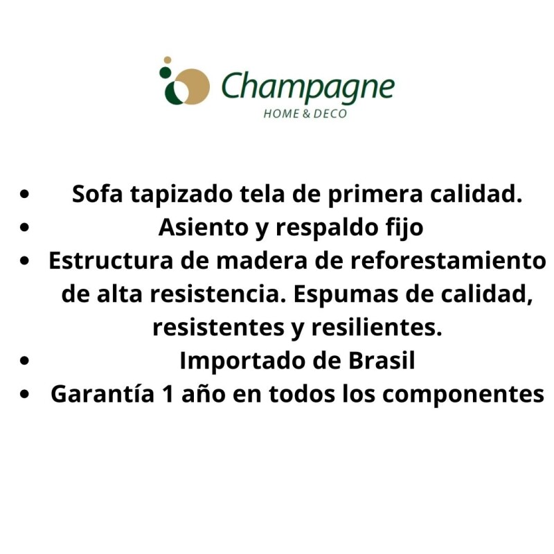 SOFA 2 CUERPOS - TAPIZADO TELA PET FRIENDLY MARRÓN CLARO SOFA 2 CUERPOS - TAPIZADO TELA PET FRIENDLY MARRÓN CLARO