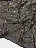 Pañuelo Multifuncional Con Abalorios negro