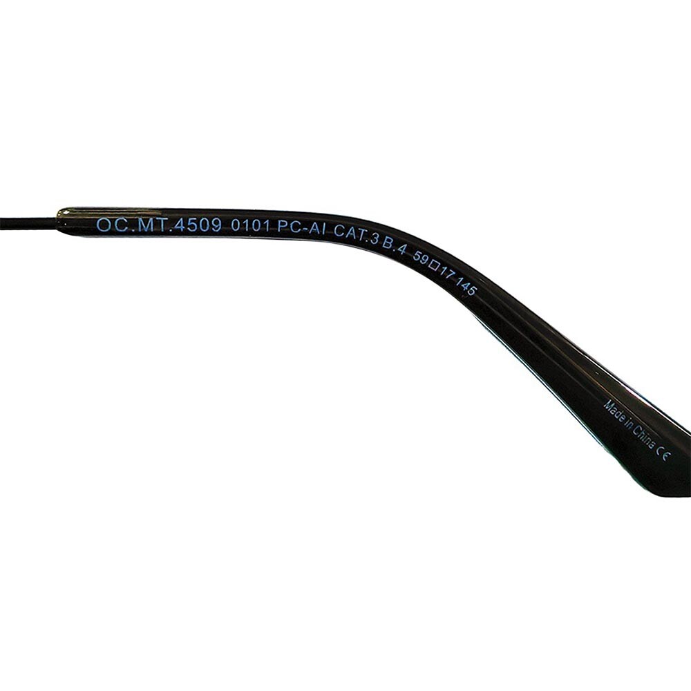 Lentes De Sol Ultralight Aviador De Acero Inoxidable Negro/Negro