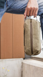 NECESER NERO CANVAS VERDE