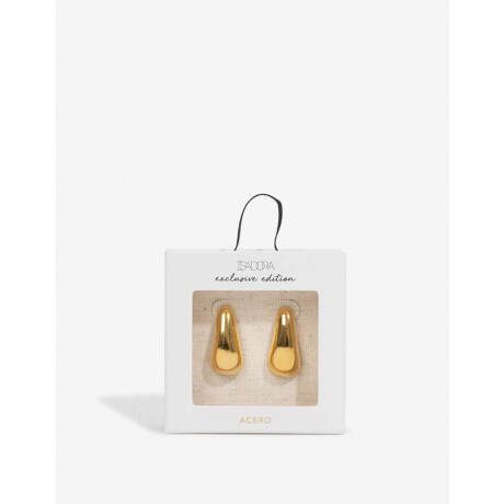 Aros Cortos Acero Bold Dorado